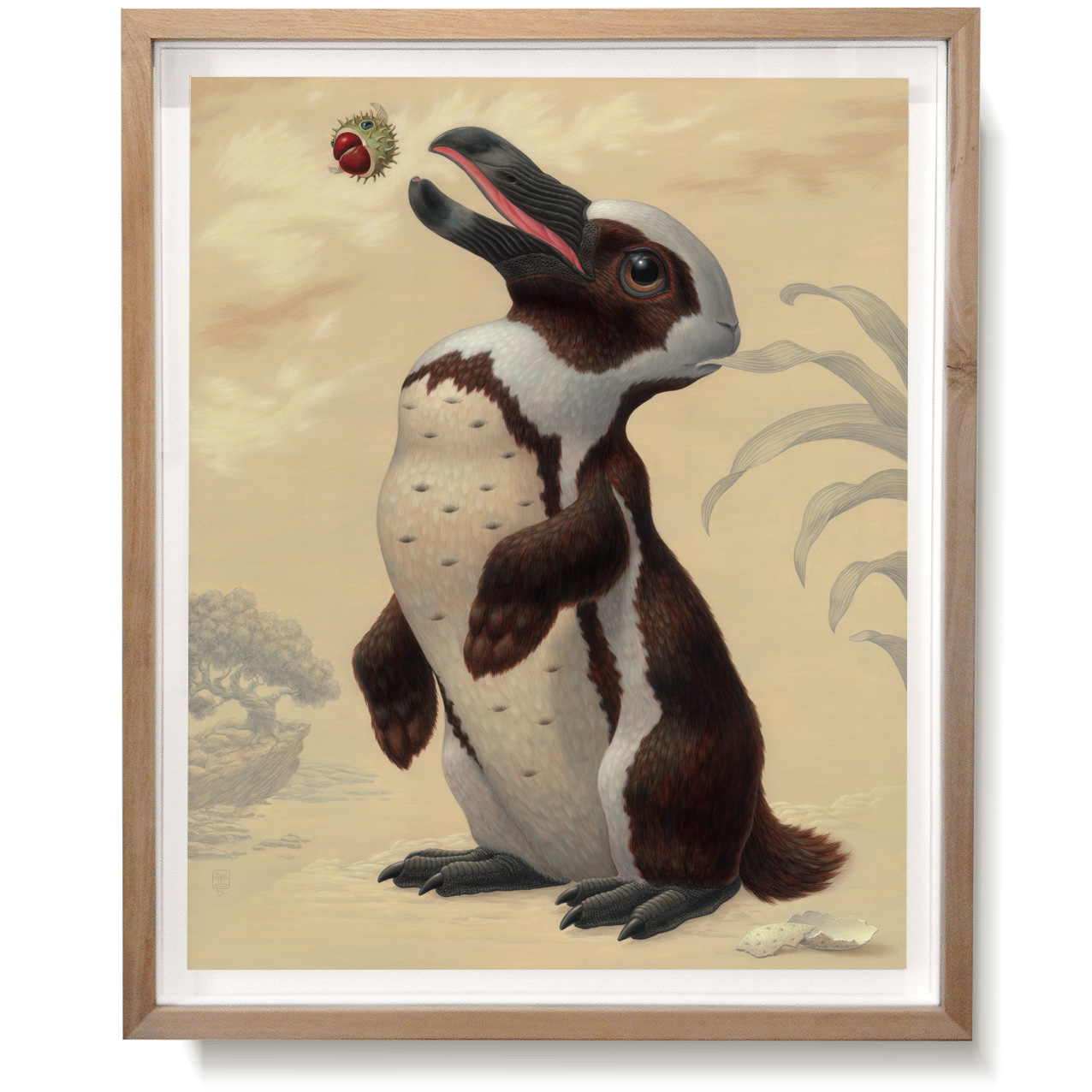 Pinguilagus pseudopticus | 103 x 152 cm | Acrylverf in handgemaakte houten lijst | Raoul Deleo (c) | Gallery Untitled